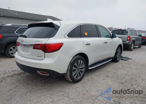 2015 Acura Mdx Technology Package z USA, uszkodzony, nr VIN 5FRYD4H47FB006876
